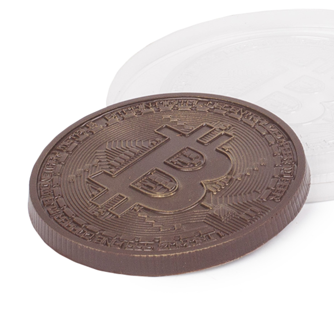 picture Bitcoin, medal, plastic mould