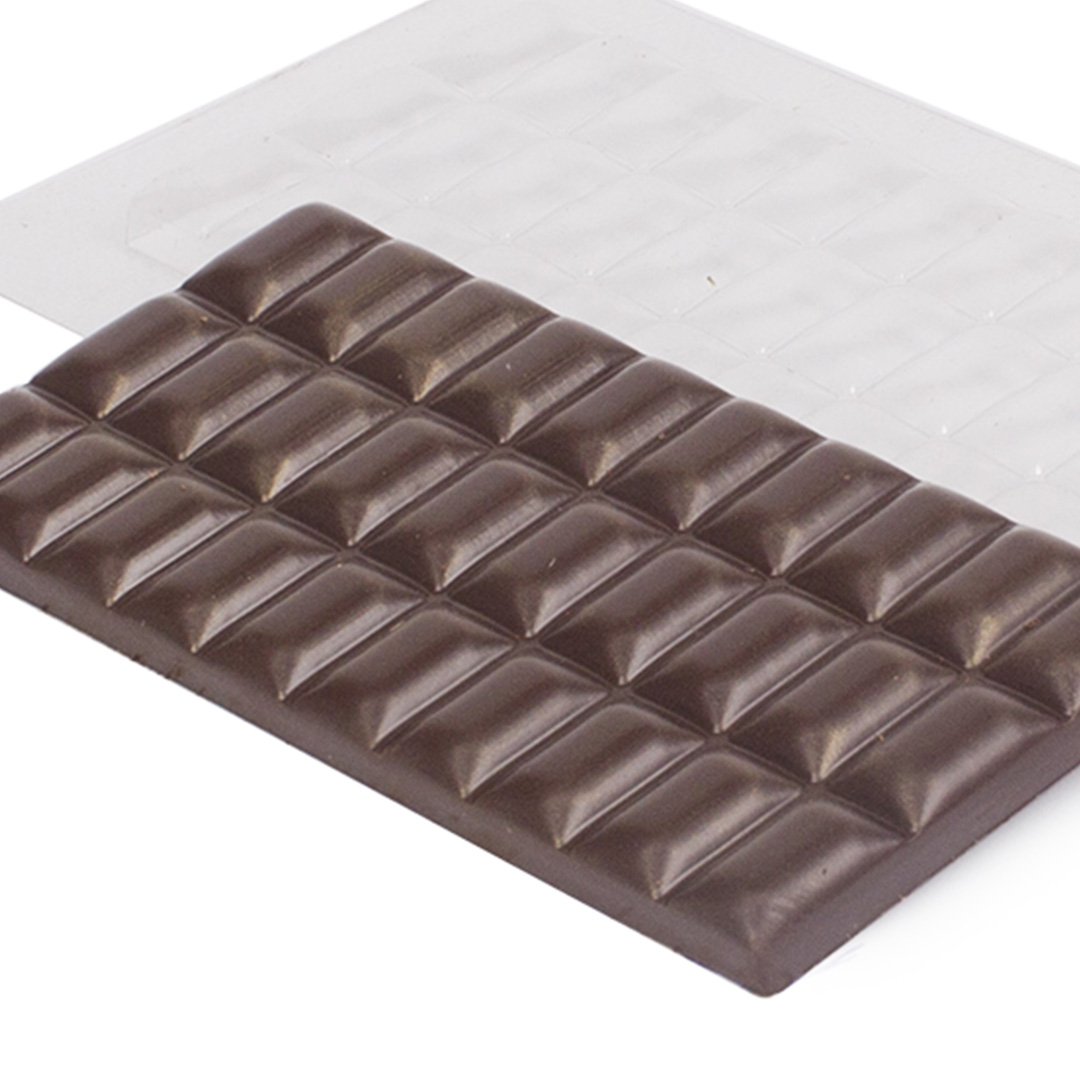 picture 3x10, bar, plastic mould for chocolate