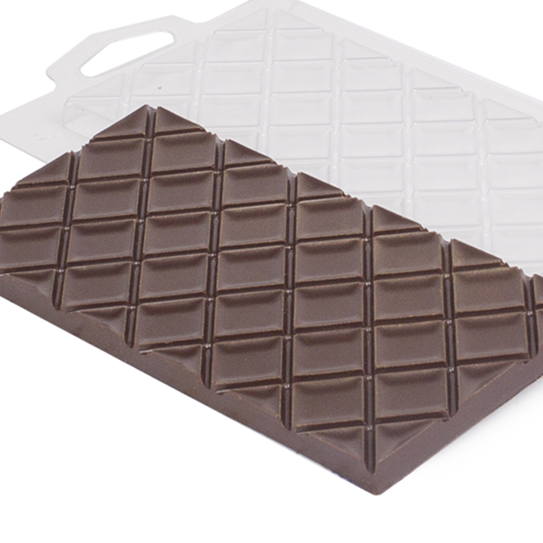 picture Rhombs, bar, plastic mould for chocolate