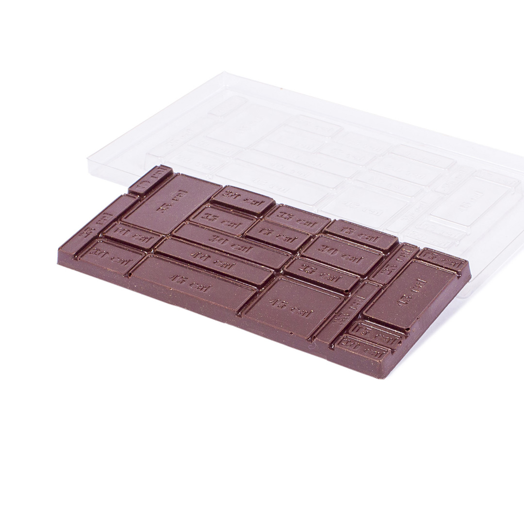 picture Calories, bar, plastic mould for chocolate