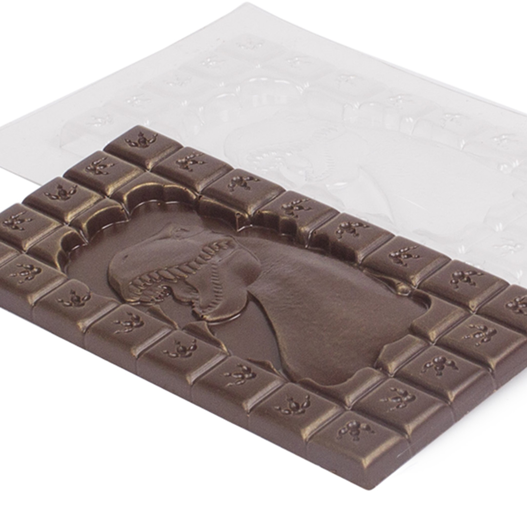 picture Dinosaur, bar, plastic mould for chocolate