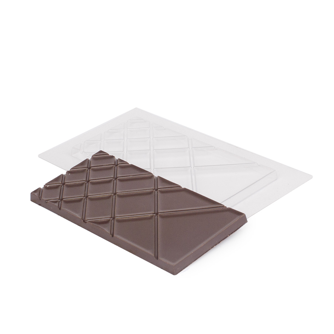 picture Rhombs, bar, 2nd version, plastic mould for chocolate