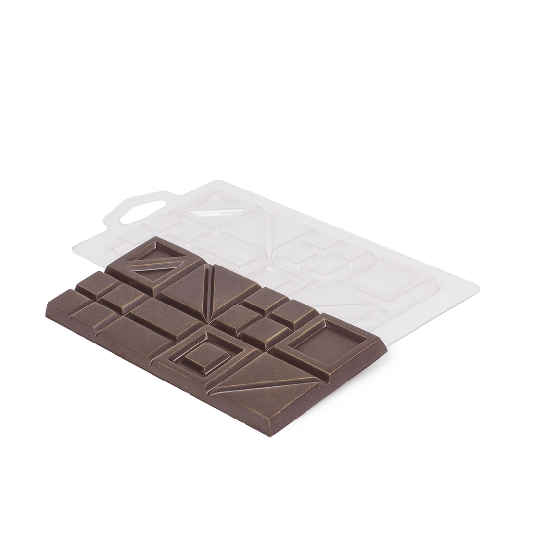picture Geometric figures, bar, plastic mould for chocolate